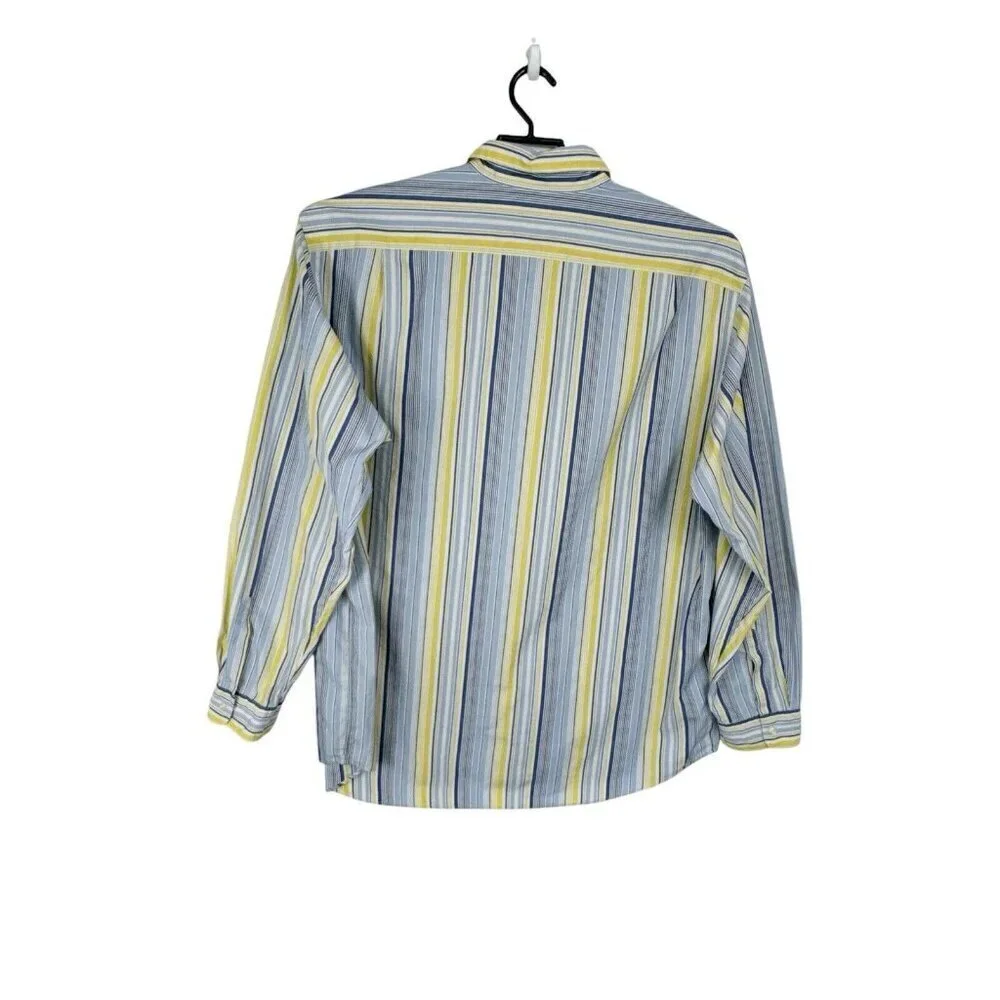 Polo Ralph Lauren Westerton Men's XXL Button Shirt Blue Yellow‎ Striped